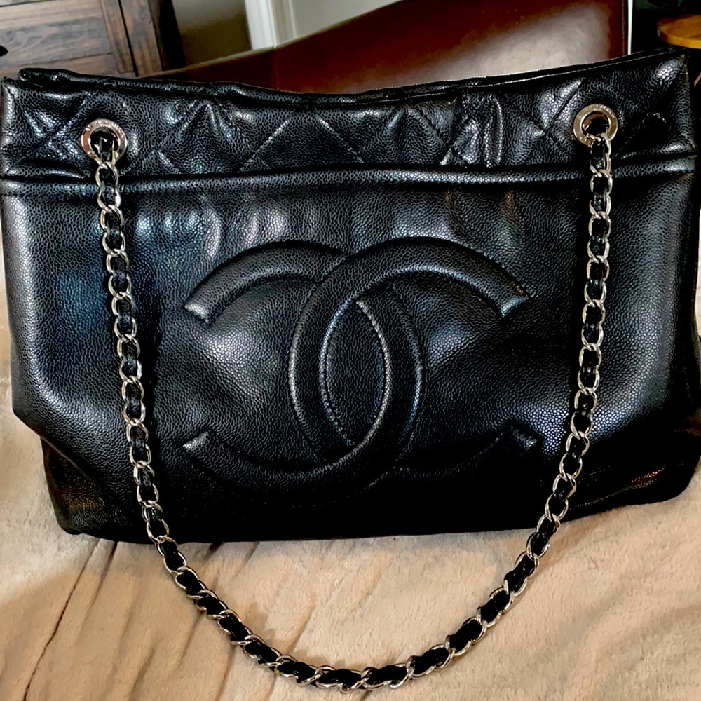 CHANEL Caviar Timeless CC Soft Tote *RARE*